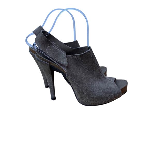 Pedro Garcia España Sandals Womens 40EU 9-9.5 Suede Ankle Strap Brown Peep Toe - Picture 1 of 9